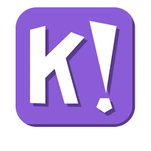 Bild på loggan av Kahoot, som leder till en frågesport om tång